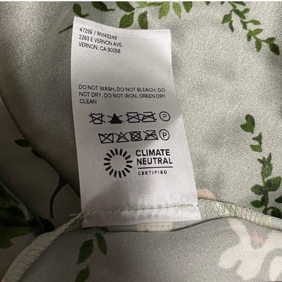 Reformation Frankie Silk Maxi Dress - Tea Garden green - Picture 9 of 12